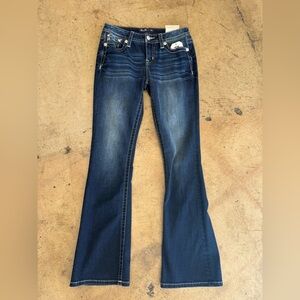 Miss Me Dark Blue Boot Cut Jeans